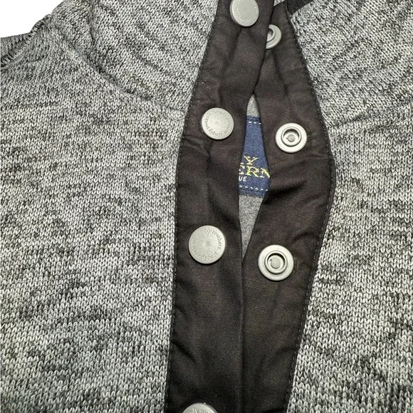 Simply Southern Womens Gray Pullover Fleece Sweatshirt Size Medium 1/4 Snap - Picture 4 of 11